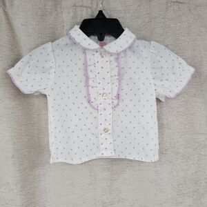 SEARS Girls Infant Vintage Button Down Blouse